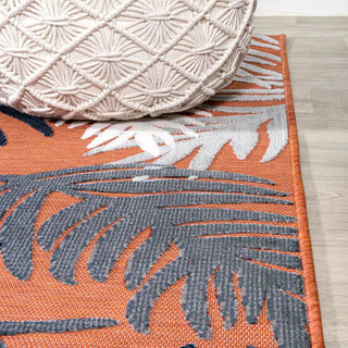 Montego High-low Tropical Palm Indoor/Outdoor Area Rug - JONATHAN Y