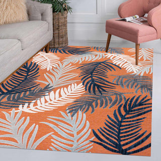 Montego High-low Tropical Palm Indoor/Outdoor Area Rug - JONATHAN Y