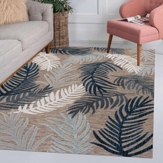 Montego High-low Tropical Palm Indoor/Outdoor Area Rug - JONATHAN Y
