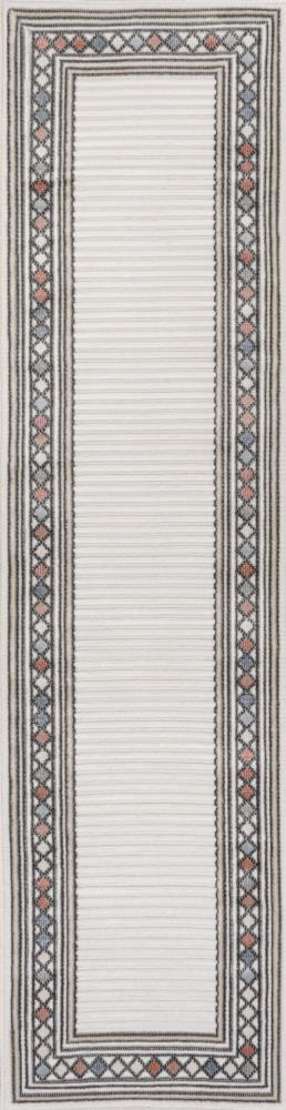 Sebastian High-low Modern Diamond Border Indoor/Outdoor Area Rug - JONATHAN Y