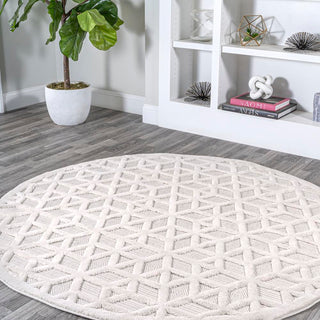 Talaia Neutral Geometric Indoor/outdoor Area Rug