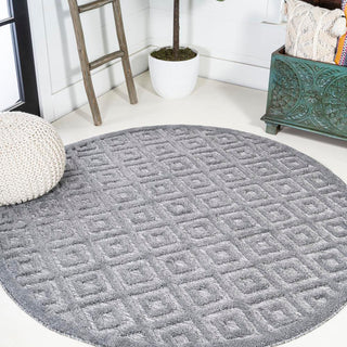 Portmany Neutral Diamond Trellis Indoor/outdoor Area Rug