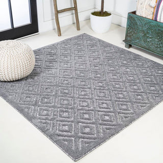 Portmany Neutral Diamond Trellis Indoor/outdoor Area Rug