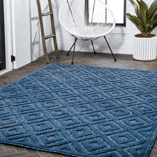 Portmany Neutral Diamond Trellis Indoor/outdoor Area Rug