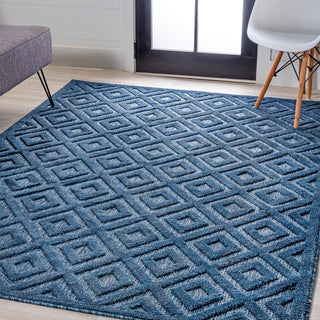 Portmany Neutral Diamond Trellis Indoor/outdoor Area Rug