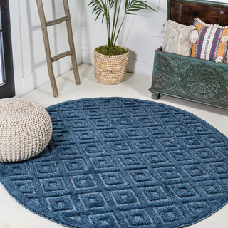 Portmany Neutral Diamond Trellis Indoor/outdoor Area Rug