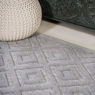 Portmany Neutral Diamond Trellis Indoor/outdoor Area Rug