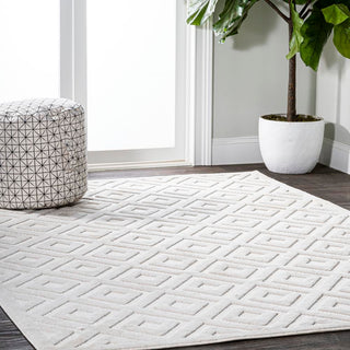 Portmany Neutral Diamond Trellis Indoor/outdoor Area Rug