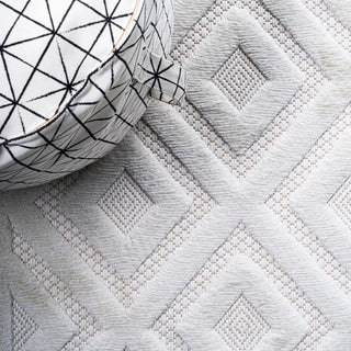 Portmany Neutral Diamond Trellis Indoor/outdoor Area Rug