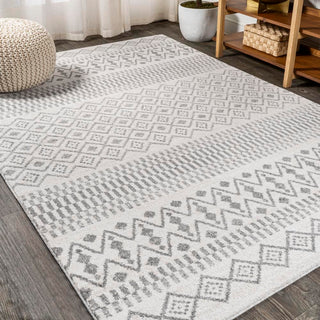 Ifrane Berber Geometric Stripe Area Rug - JONATHAN Y