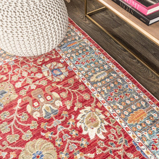 India Flower And Vine Area Rug - JONATHAN Y