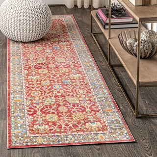 India Flower And Vine Area Rug - JONATHAN Y