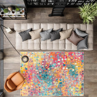 Inspired contemporary Pop Modern Abstract Area Rug - JONATHAN Y