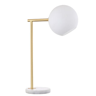 Charles 20.5" Metal/Marble LED Table Lamp - JONATHAN Y