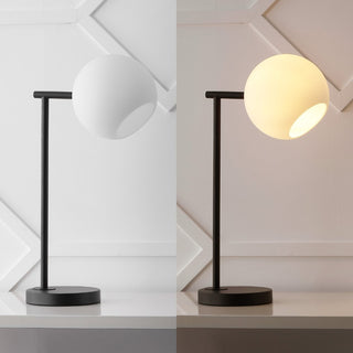 Charles 20.5" Metal/Marble LED Table Lamp - JONATHAN Y
