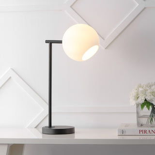 Charles 20.5" Metal/Marble LED Table Lamp - JONATHAN Y