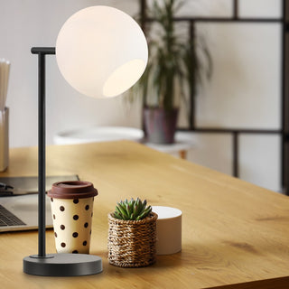 Charles 20.5" Metal/Marble LED Table Lamp - JONATHAN Y
