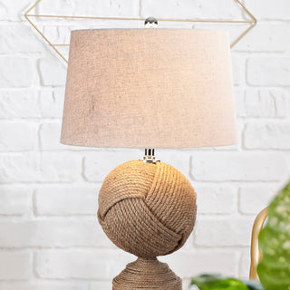 Monkey's Fist 24" Knotted Rope LED Table Lamp - JONATHAN Y