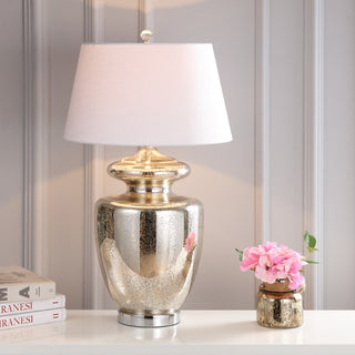 Hughes 31" Glass LED Table Lamp - JONATHAN Y