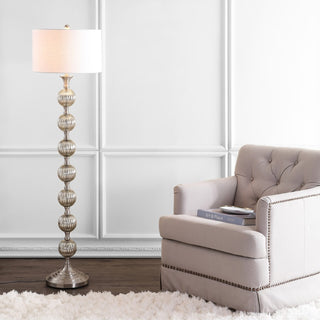 Oslo 60.5" Glass/Metal LED Floor Lamp - JONATHAN Y