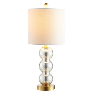 February 21" Glass/Metal LED Table Lamp - JONATHAN Y