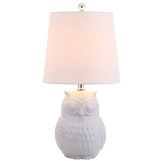Hoot 20.5" Ceramic Mini LED Table Lamp - JONATHAN Y