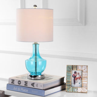 Colette 20" Mini Glass LED Table Lamp - JONATHAN Y
