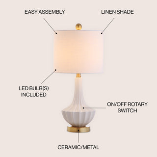 Parker 21.5" Ceramic Mini LED Table Lamp - JONATHAN Y