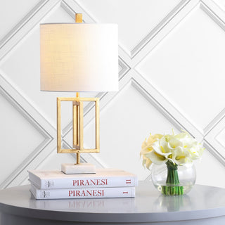 Anya 20.25" Metal/Marble LED Table Lamp - JONATHAN Y