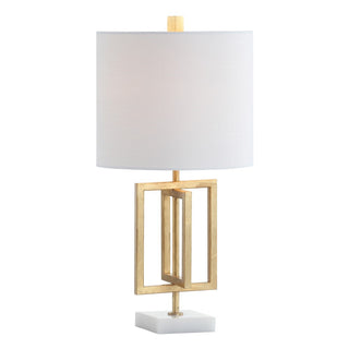 Anya 20.25" Metal/Marble LED Table Lamp - JONATHAN Y