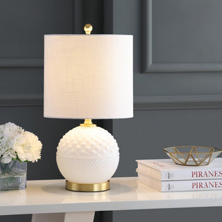 Julienne 20.5" Glass/Metal LED Table Lamp - JONATHAN Y