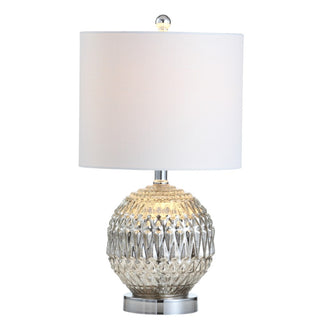 Krister 20.5" Glass/Metal LED Table Lamp - JONATHAN Y