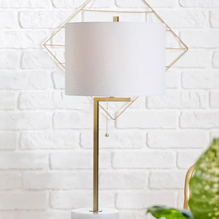 Alyssa 24.5" Metal/Marble LED Table Lamp - JONATHAN Y