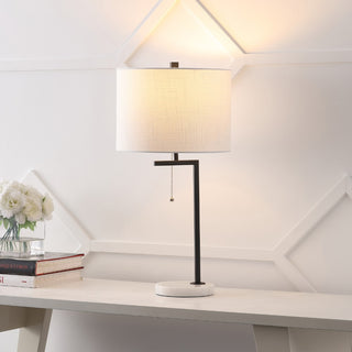 Alyssa 24.5" Metal/Marble LED Table Lamp - JONATHAN Y