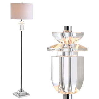 Aria 63" Crystal/Metal LED Floor Lamp - JONATHAN Y