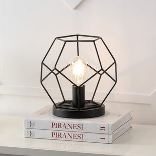 James 10" Metal/Marble LED Table Lamp - JONATHAN Y