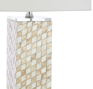 Daniel 30.5" Seashell/Crystal LED Table Lamp - JONATHAN Y