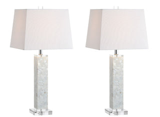 Noelle 28.5" Seashell LED Table Lamp - JONATHAN Y