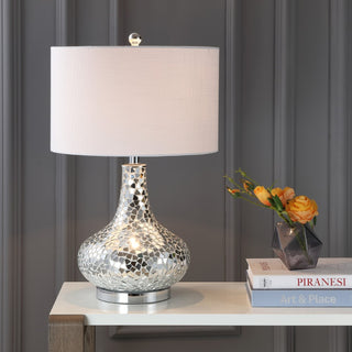 Emilia 26" Mirrored Mosaic LED Table Lamp - JONATHAN Y