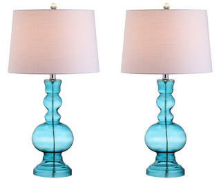 Genie 28.5" Glass LED Table Lamp - JONATHAN Y