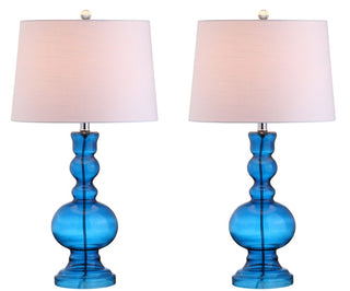 Genie 28.5" Glass LED Table Lamp - JONATHAN Y