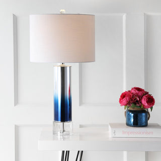 Edward 27" Glass/Crystal LED Table Lamp - JONATHAN Y