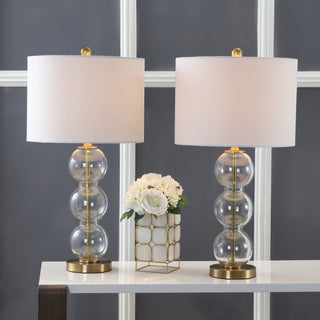 Bella 27" Glass Triple Sphere LED Table Lamp - JONATHAN Y