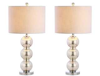 Bella 27" Glass Triple Sphere LED Table Lamp - JONATHAN Y