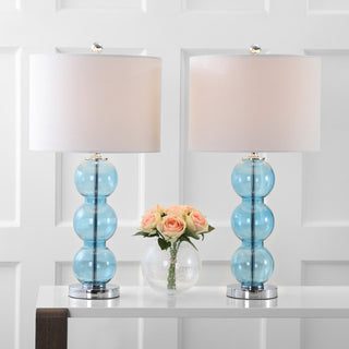 Bella 27" Glass Triple Sphere LED Table Lamp - JONATHAN Y