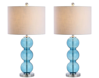 Bella 27" Glass Triple Sphere LED Table Lamp - JONATHAN Y