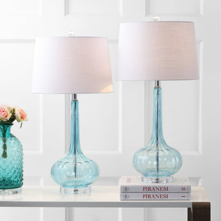 Bette 28.5" Glass Teardrop LED Table Lamp - JONATHAN Y