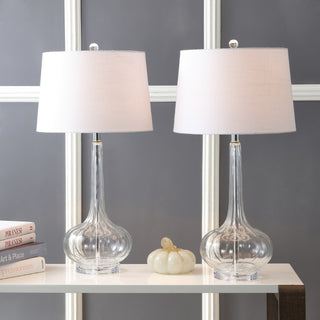 Bette 28.5" Glass Teardrop LED Table Lamp - JONATHAN Y