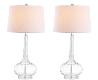 Bette 28.5" Glass Teardrop LED Table Lamp - JONATHAN Y
