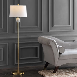 Vaughn 60" Modern Metal/Resin LED Floor Lamp - JONATHAN Y